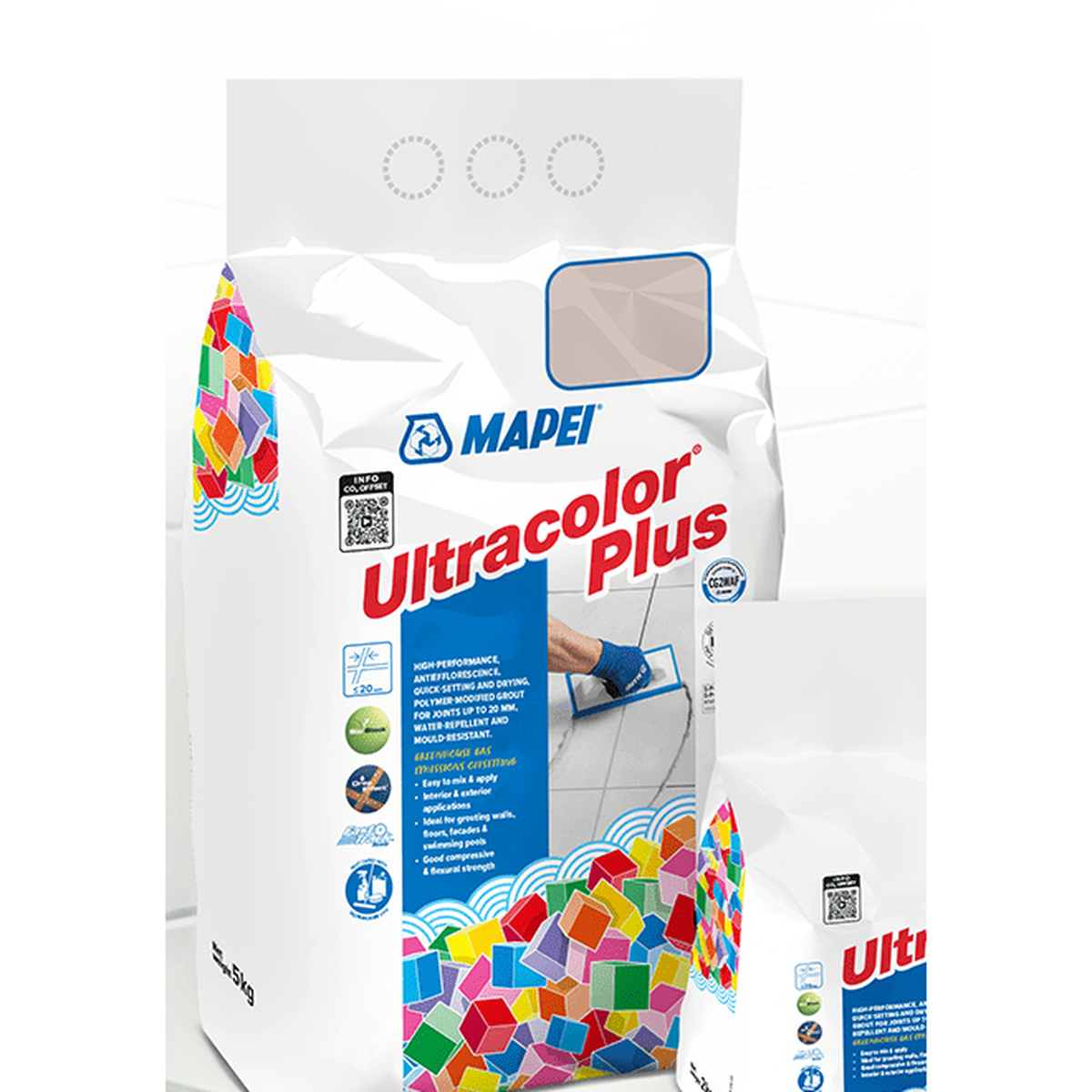 123 Ancient White - Mapei Ultracolor Plus Grout 5kg