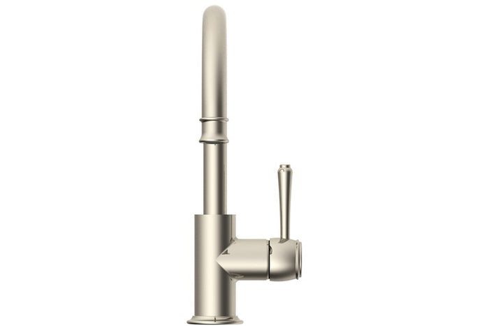 Eternal Gooseneck Basin Mixer in Brushed Nickel | ADP #Colour_Brushed Nickel