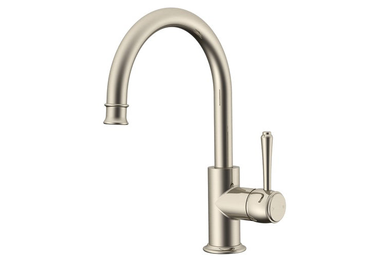 Brushed Nickel - Eternal Gooseneck Basin Mixer