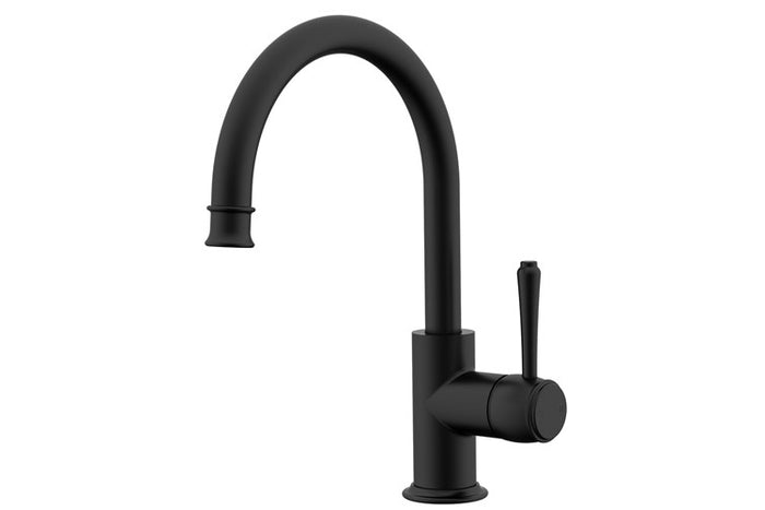Eternal Gooseneck Basin Mixer in Matte Black | ADP #Colour_Matte Black