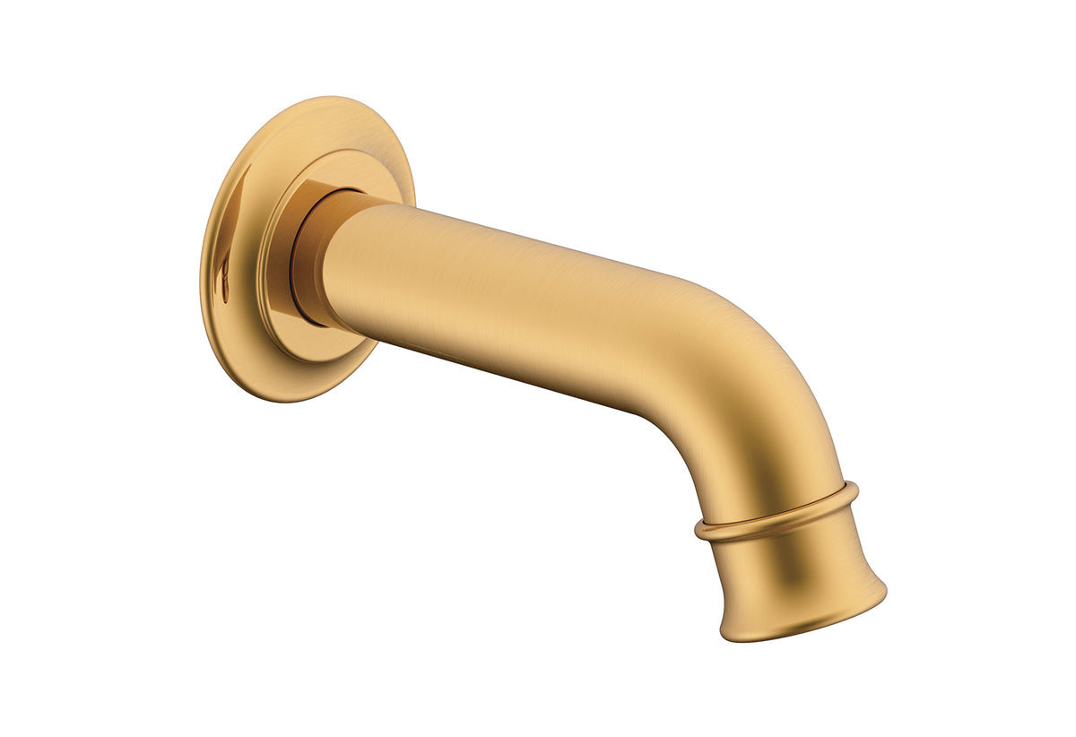 Brushed Brass - Eternal Mini Wall Spout