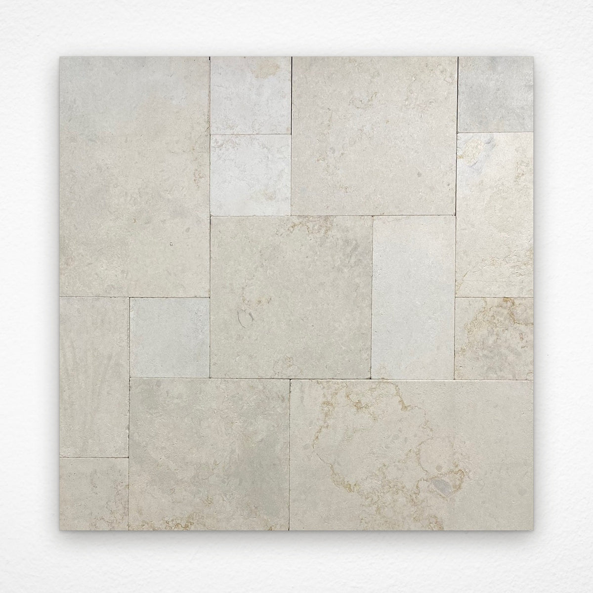 Crema Novelda Sandblasted & Tumbled Limestone French Pattern