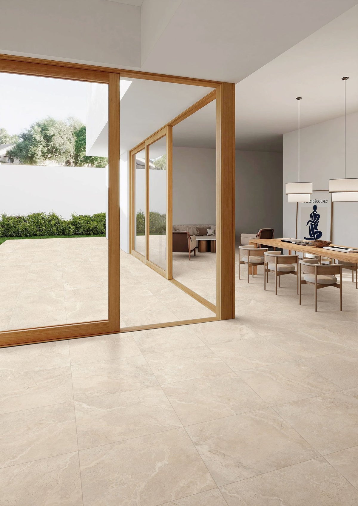 Crown Travertine Porcelain Tile | Travertine Look Floor & Wall Tile