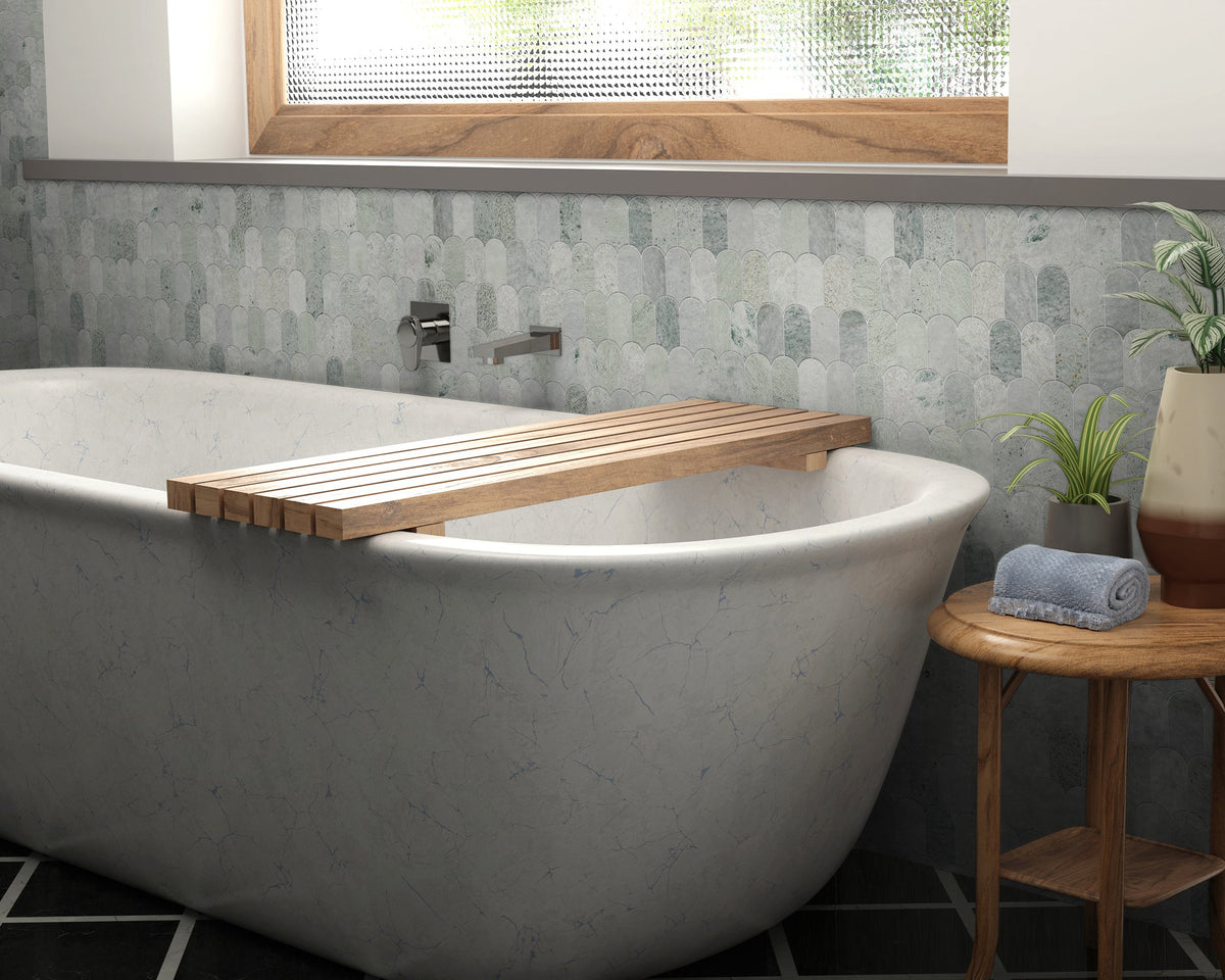 Artemis Feather Honed Marble Mosaic 50x103