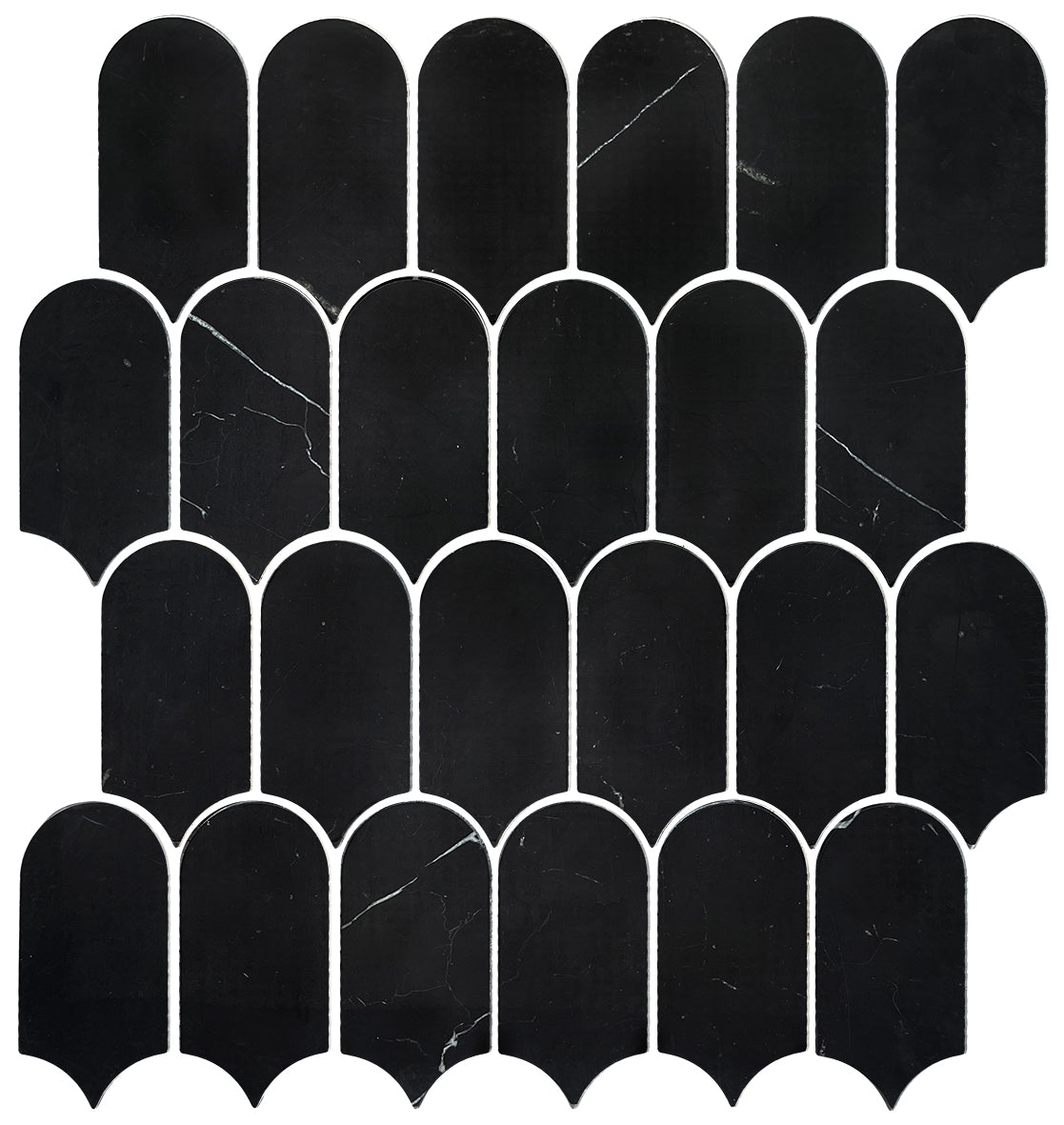 Artemis Feather Honed Marble Mosaic 50x103