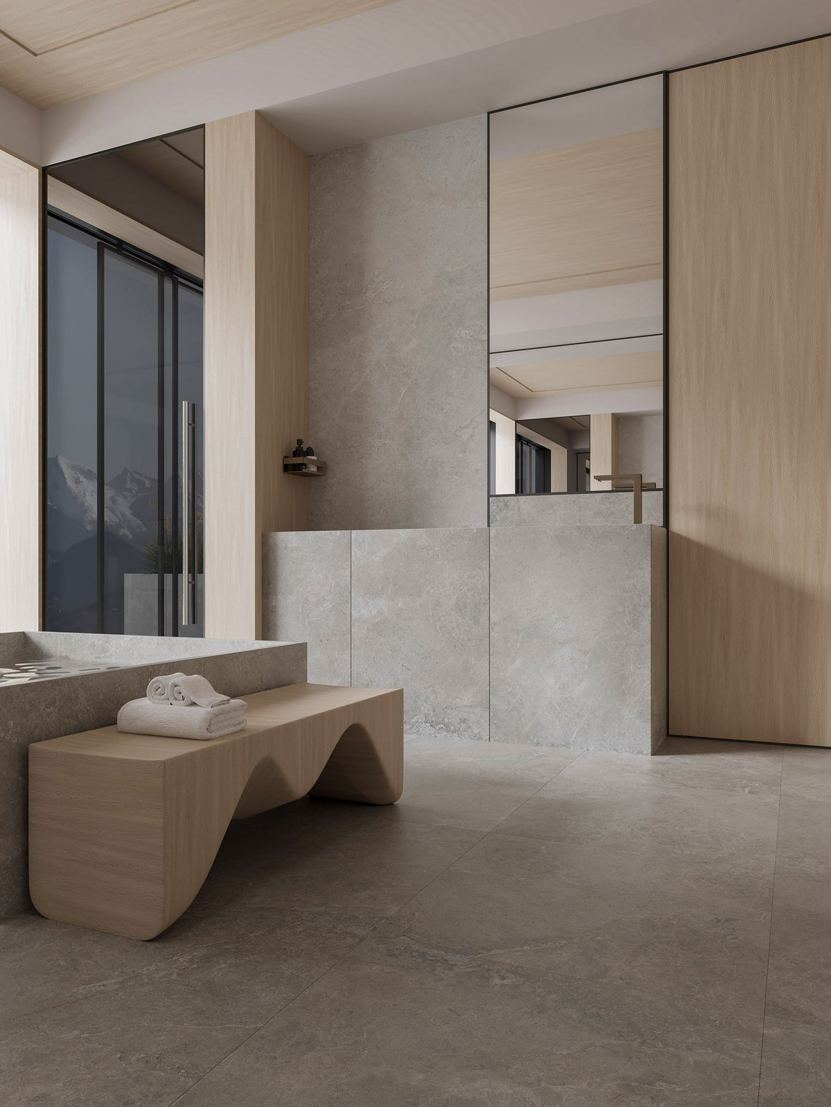 Arctic Tundra Stone Look Porcelain Floor & Wall Tile