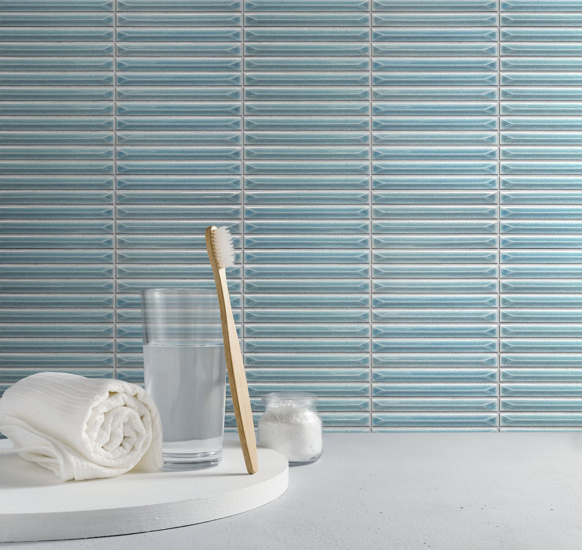 Ukibori Gloss Porcelain Finger Mosaic 15x145