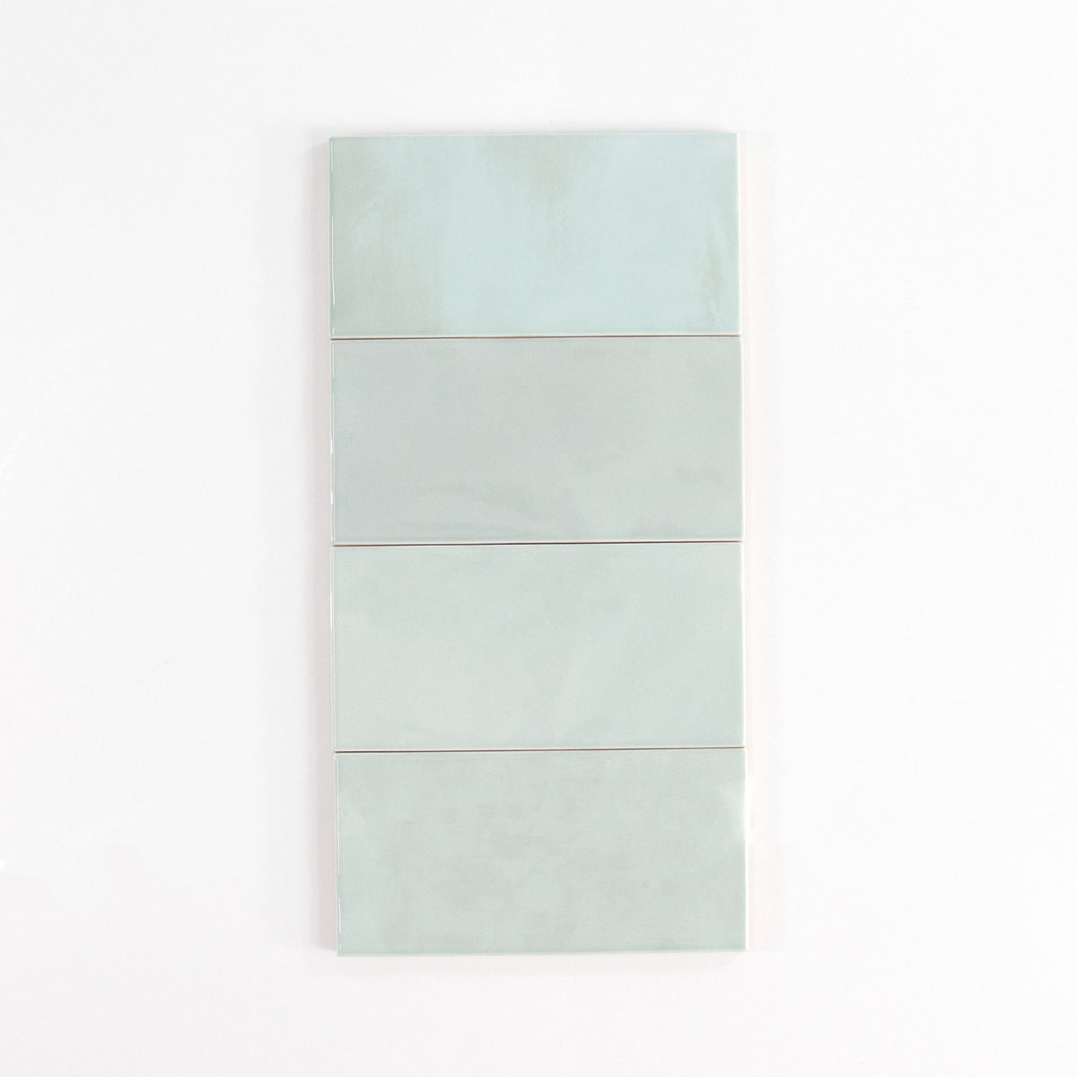 Gouache Ciel ceramic wall tile, 75 x 155 stacked