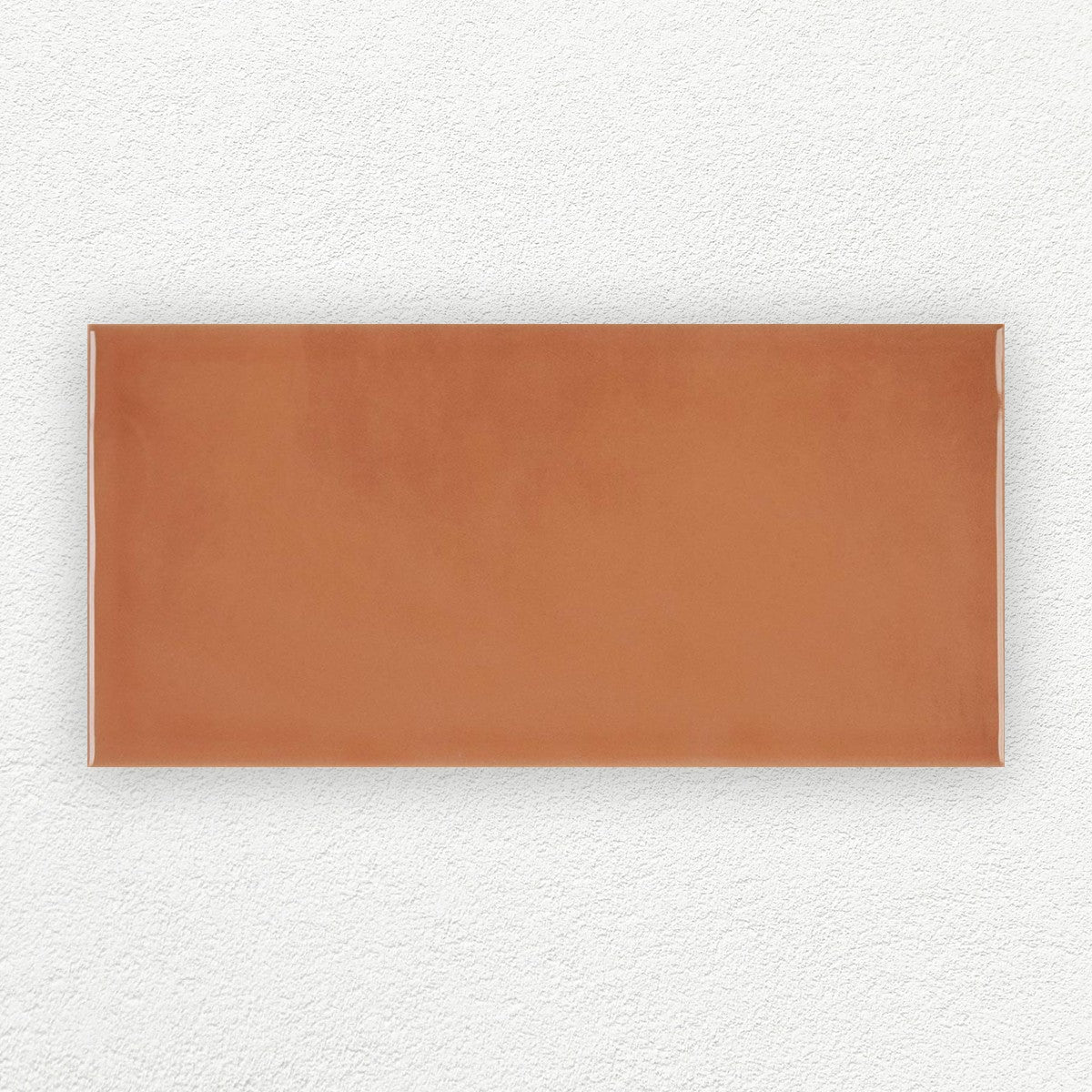 Gouache Mandarine gloss ceramic wall tile 75 x 155 mm