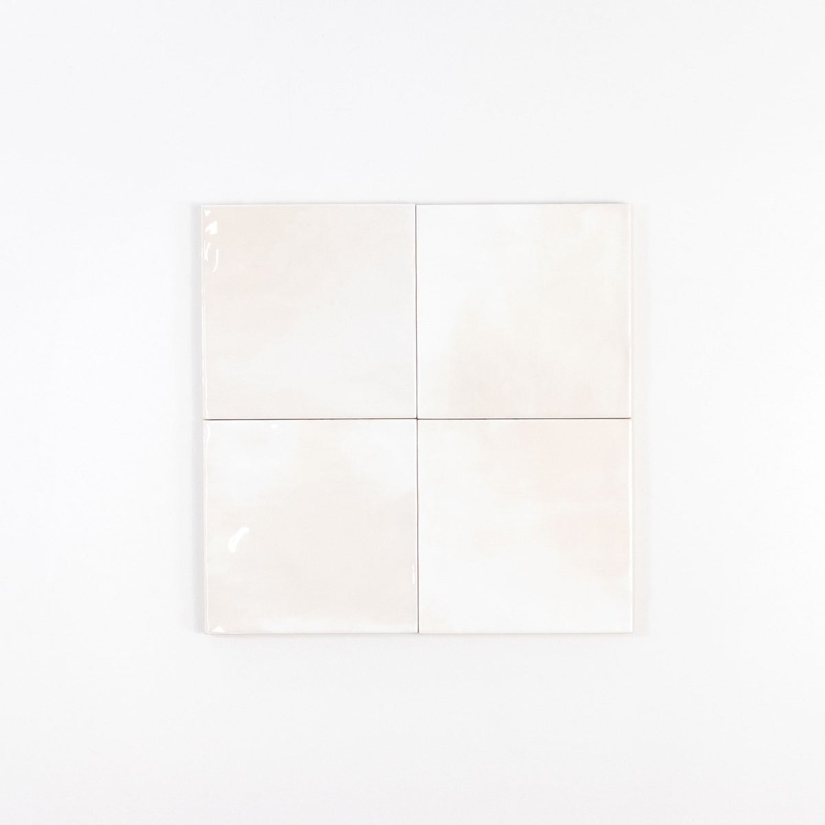 Gouache Nuage ceramic wall tile, 155 x 155 Gloss, four tiles