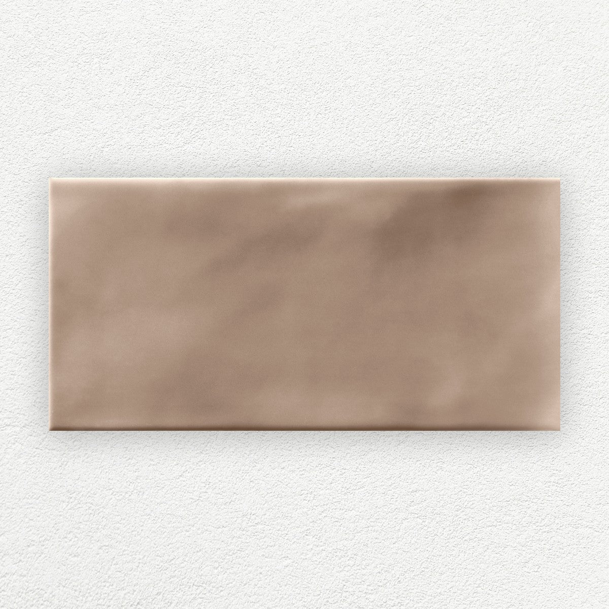 Gouache Sesame satin ceramic wall tile 75 x 155 mm