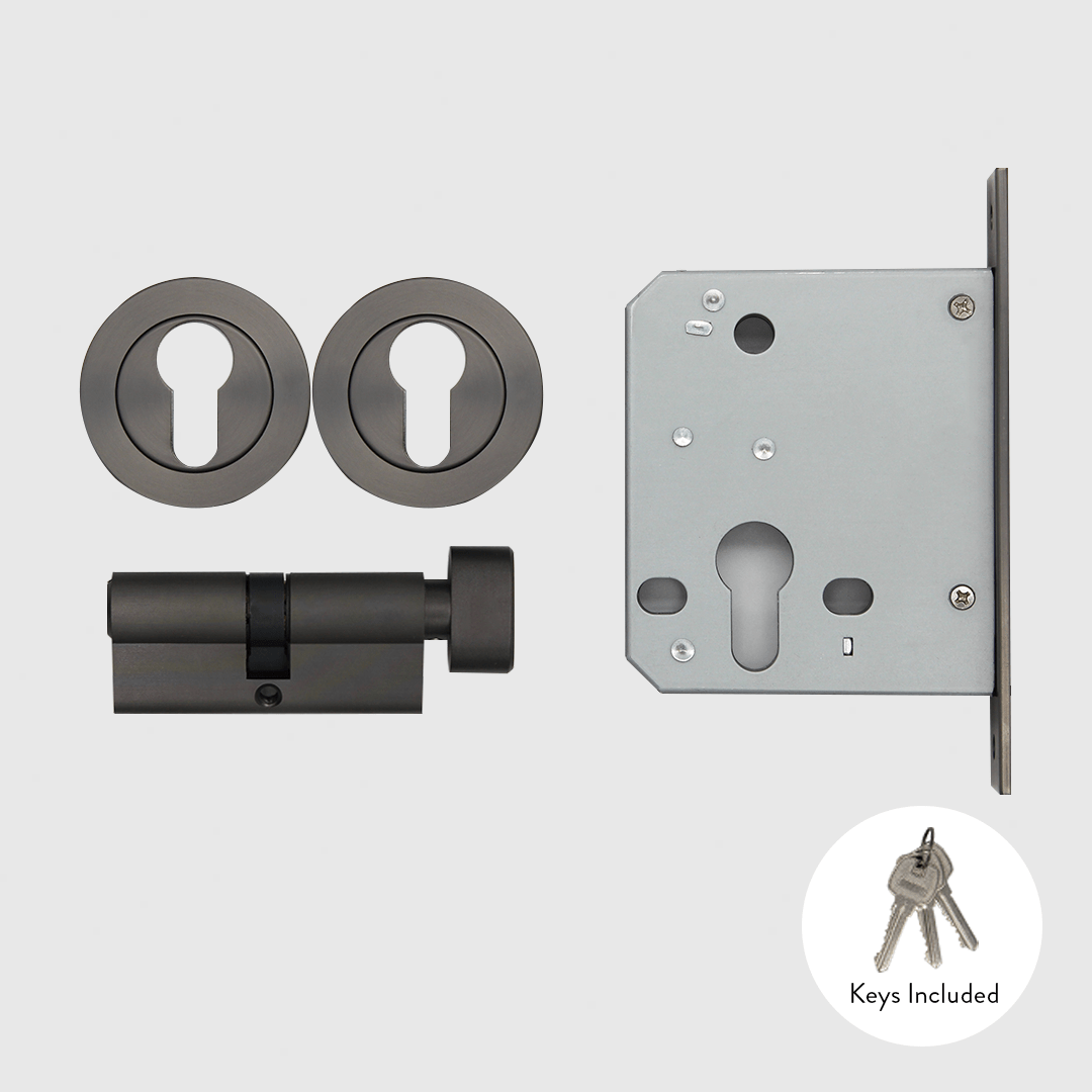 Lock & Entry Door Package in Hermes Grey Marble | Zephra