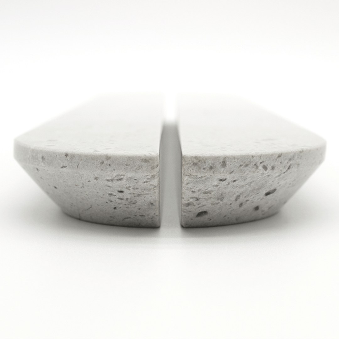 Stone Cabinet Pull in Hermes Grey Marble | Zephra
