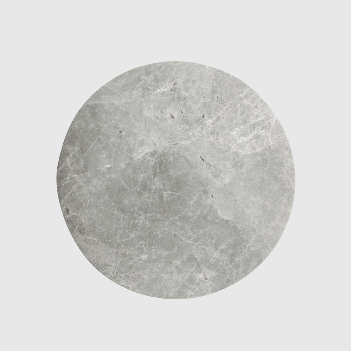 Stone Circular Front Door Entry Pull in Hermes Grey Marble | Zephra #Finish_Hermes Grey Marble