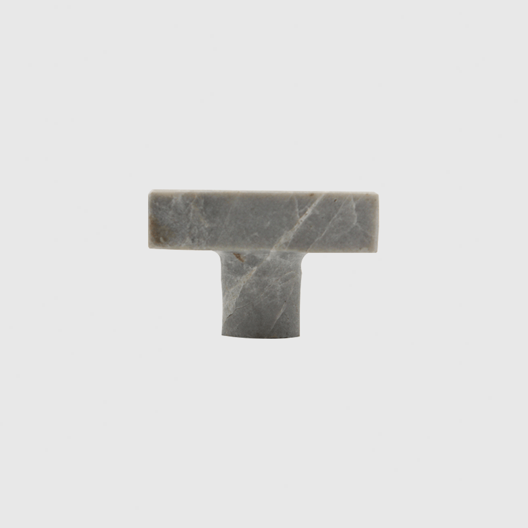 Hermes Grey Marble - Stone Rectangular Cabinet Knob