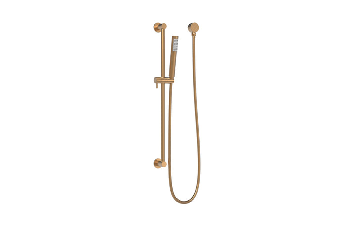 Soul Slimline Gooseneck Shower Set in Brushed Copper | ADP #Colour_Brushed Copper
