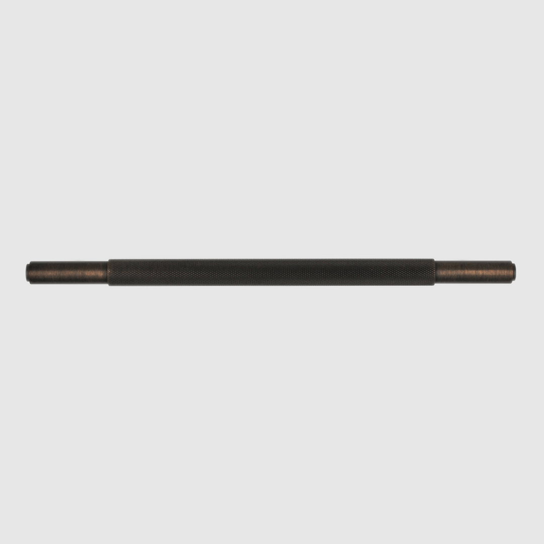 Knurled Cabinet Handle in Aged Bronze | Zephra