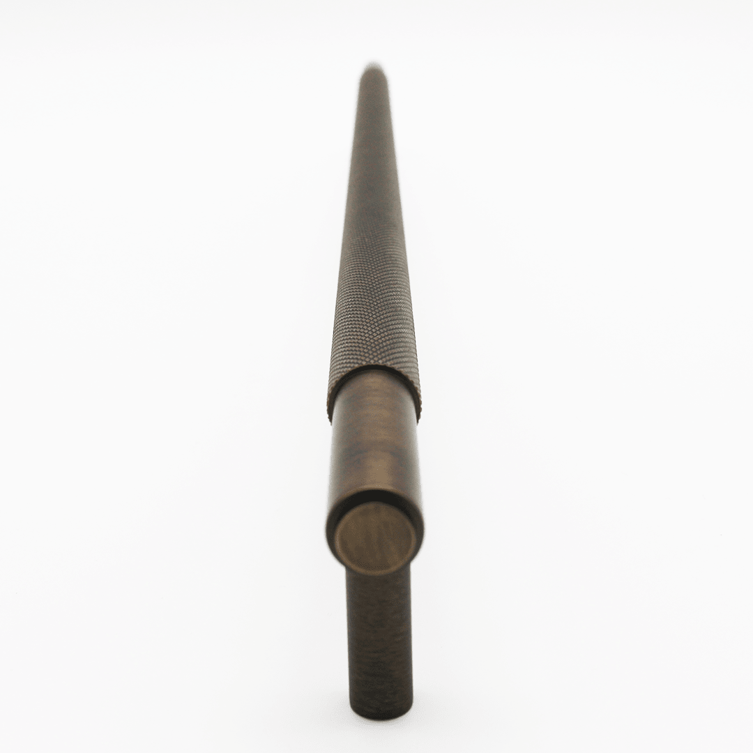 Knurled Cabinet Pull in Aged Bronze | Zephra