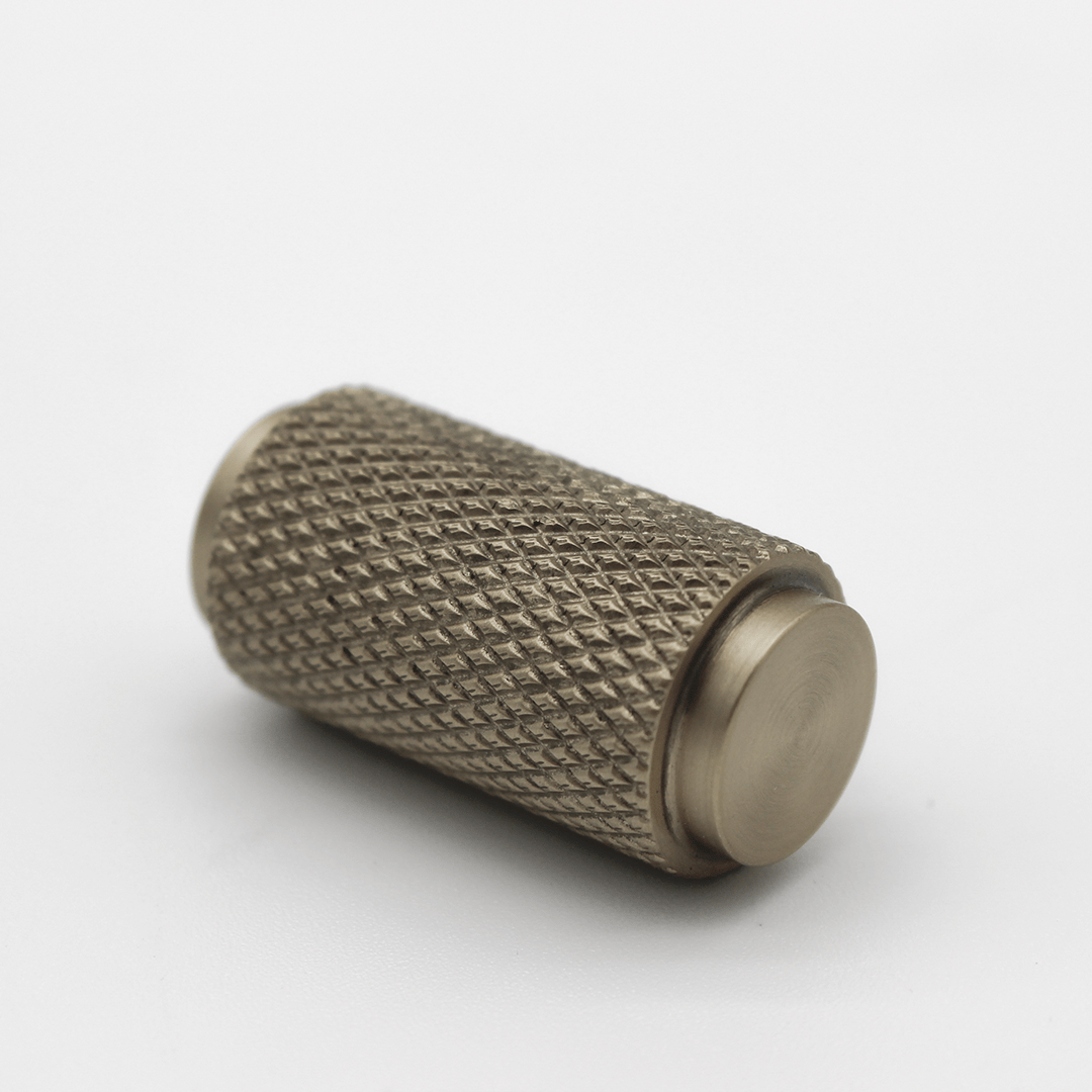 Knurled Cabinet Knob in Brushed Gold | Zephra