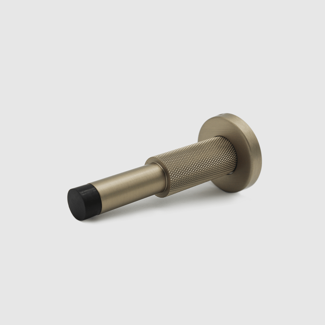 Brushed Gold - Knurled Door Stop