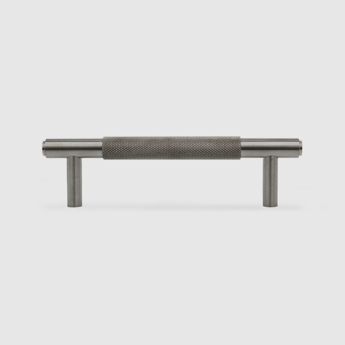 Knurled Cabinet Handle in Brushed Nickel | Zephra #Finish_Brushed Nickel