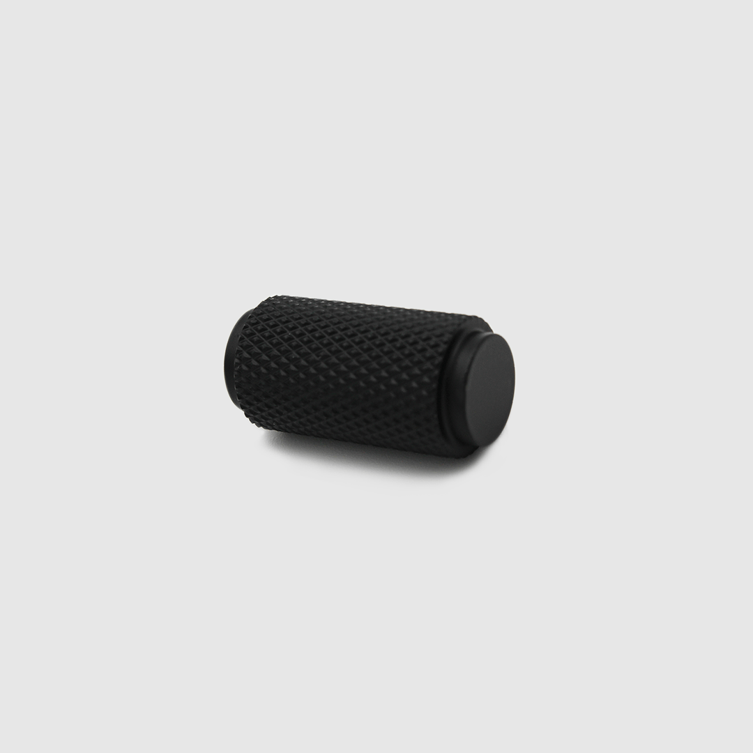 Matte Black - Knurled Cabinet Knob