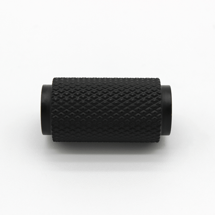 Knurled Cabinet Knob in Matte Black | Zephra #Finish_Matte Black