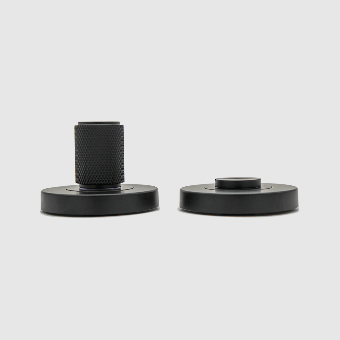 Matte Black - Knurled Privacy Turnsnib Lock