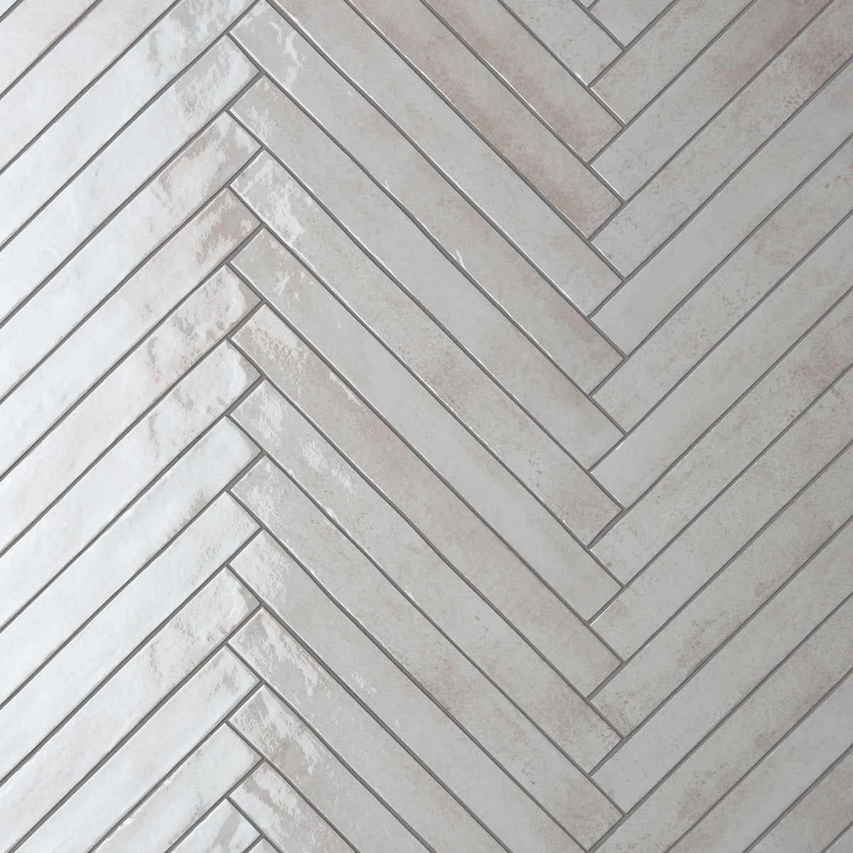 Life Ivory 48 x 450 porcelain tiles laid in herringbone