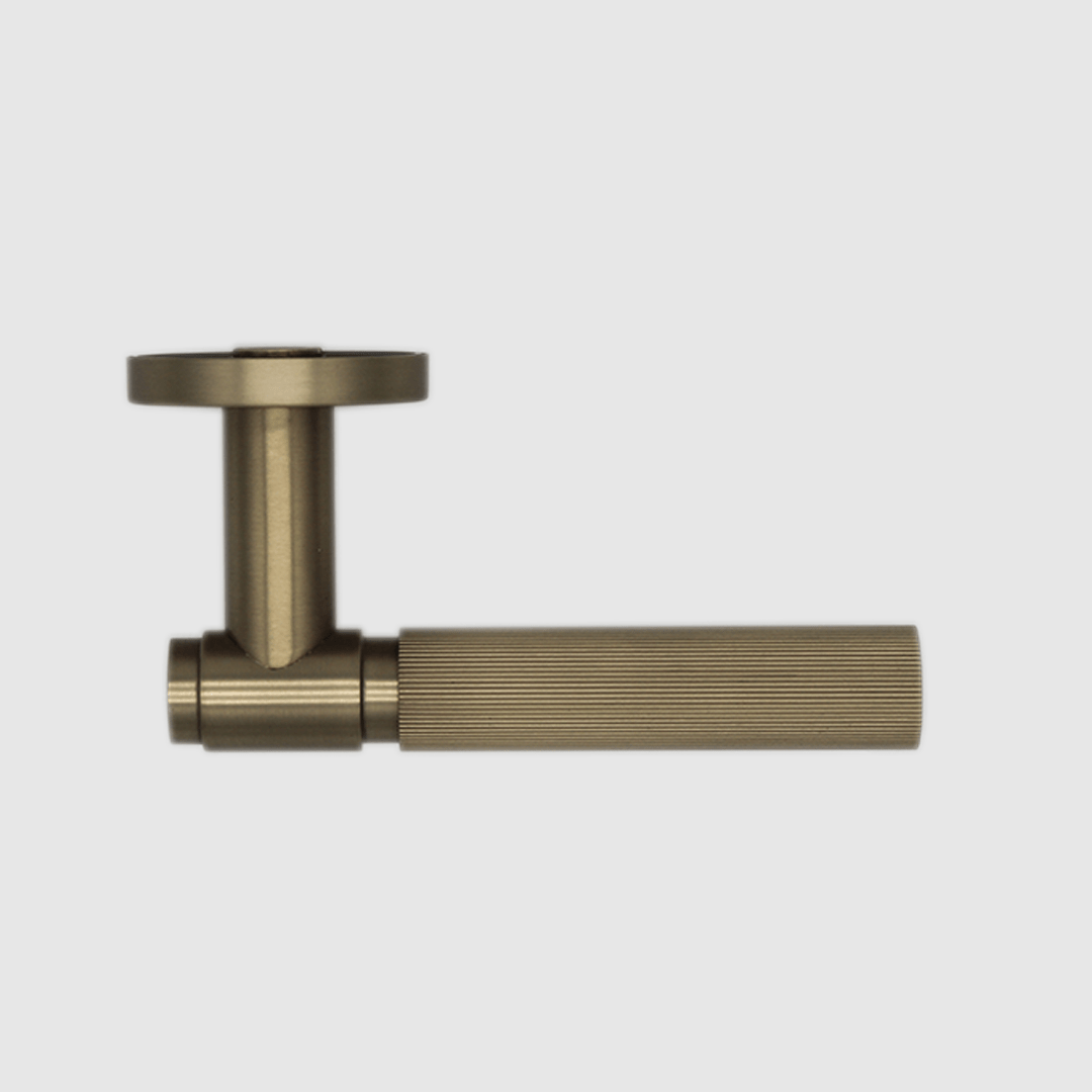 Linear Door Handle in Brushed Gold | Zephra