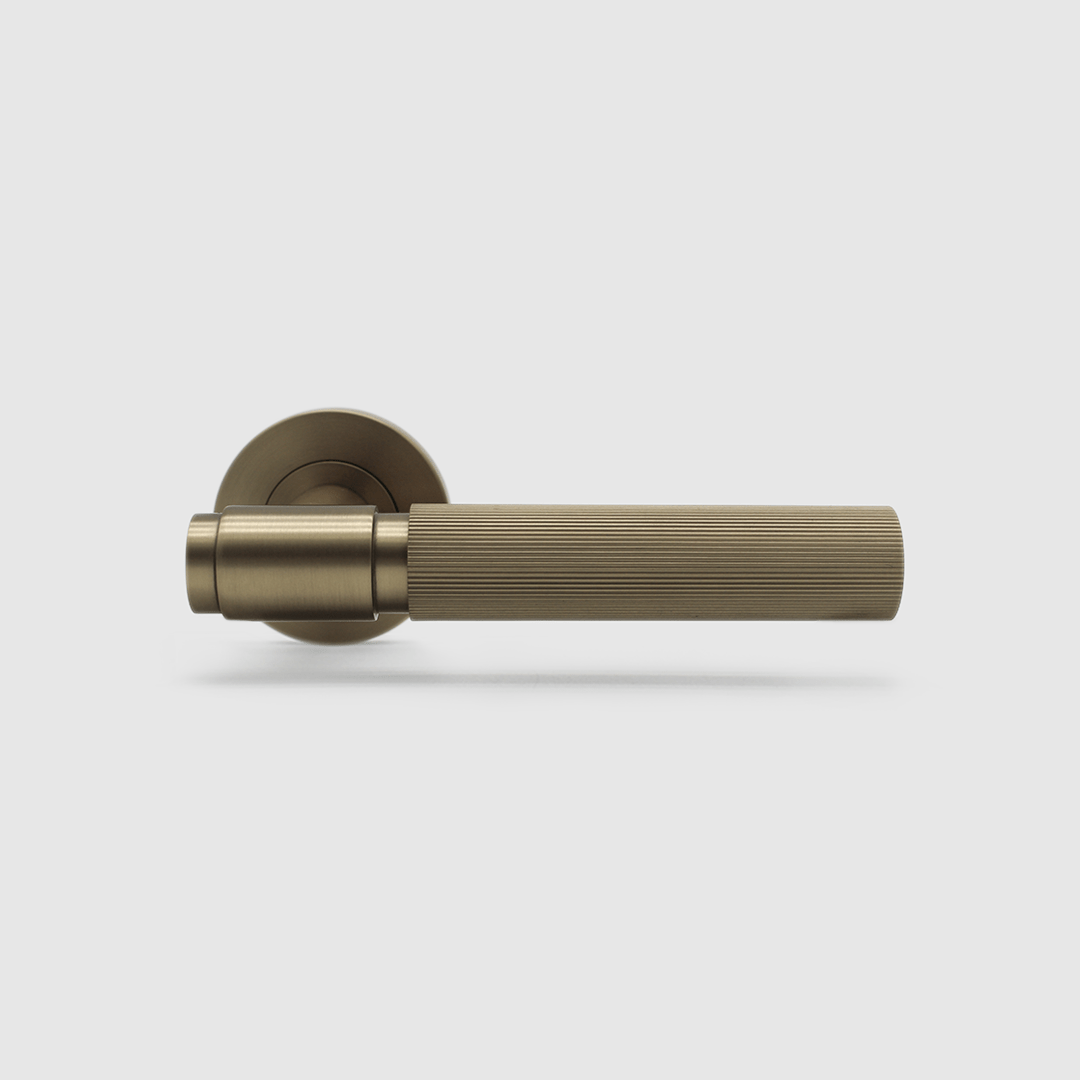 Linear Door Handle in Brushed Gold | Zephra