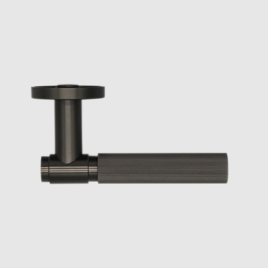Linear Door Handle in Gunmetal | Zephra