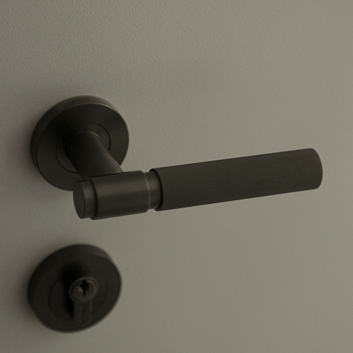 Linear Door Handle in Gunmetal | Zephra #Finish_Gunmetal