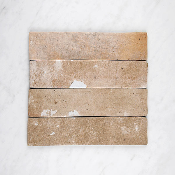 London Brick 60x250mm Floor & Wall Tile in Beige, Rustic Natural finish