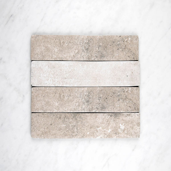 London Brick 60x250mm Floor & Wall Tile in Fog, Rustic Natural finish