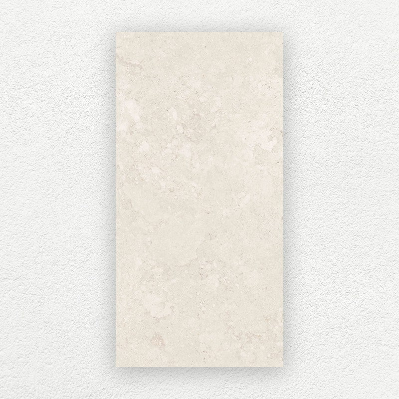 Luberon Beige limestone look porcelain tile 600 x 1200 mm