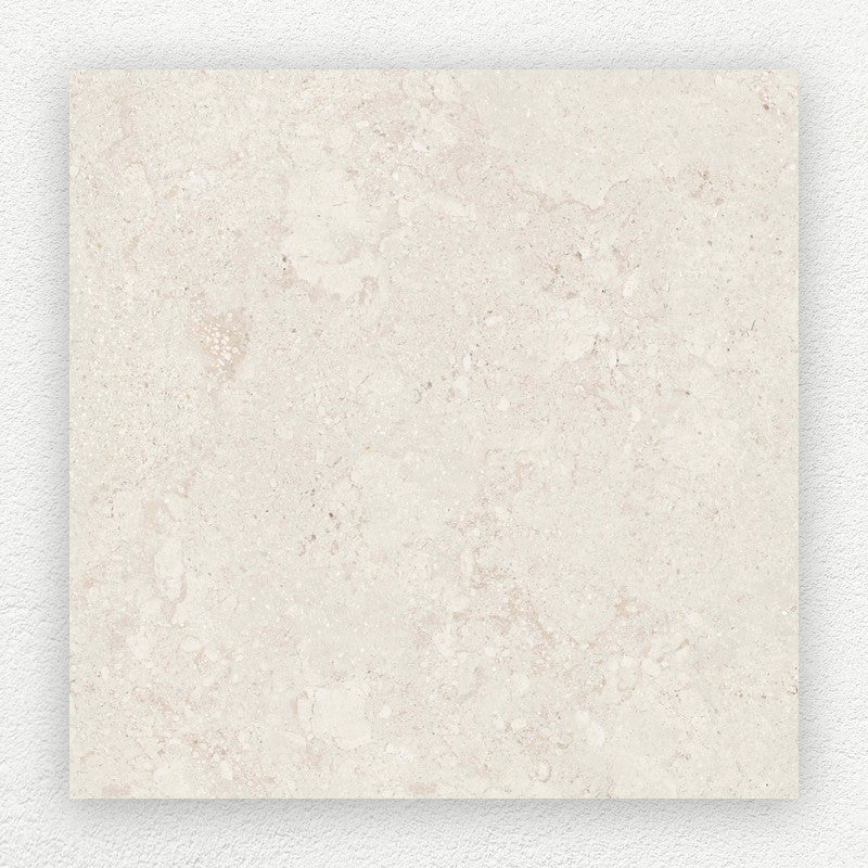 Luberon Beige limestone look porcelain tile 600 x 600 mm