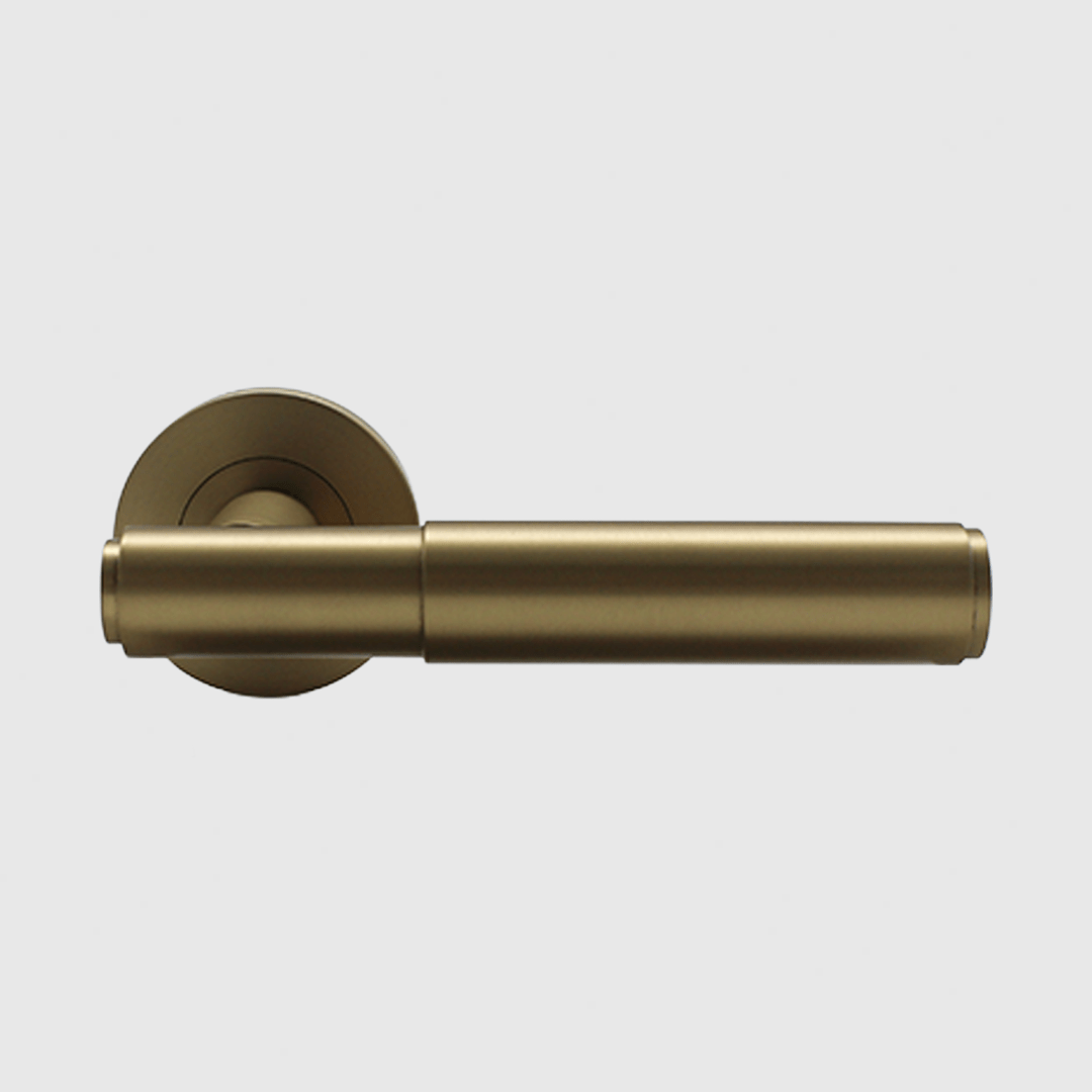 Luma Door Handle in Brushed Gold | Zephra