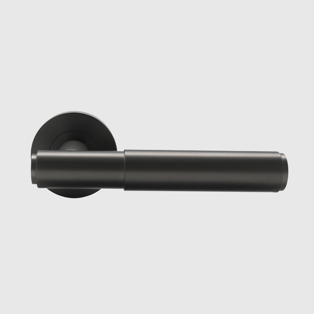 Luma Door Handle in Gunmetal | Zephra