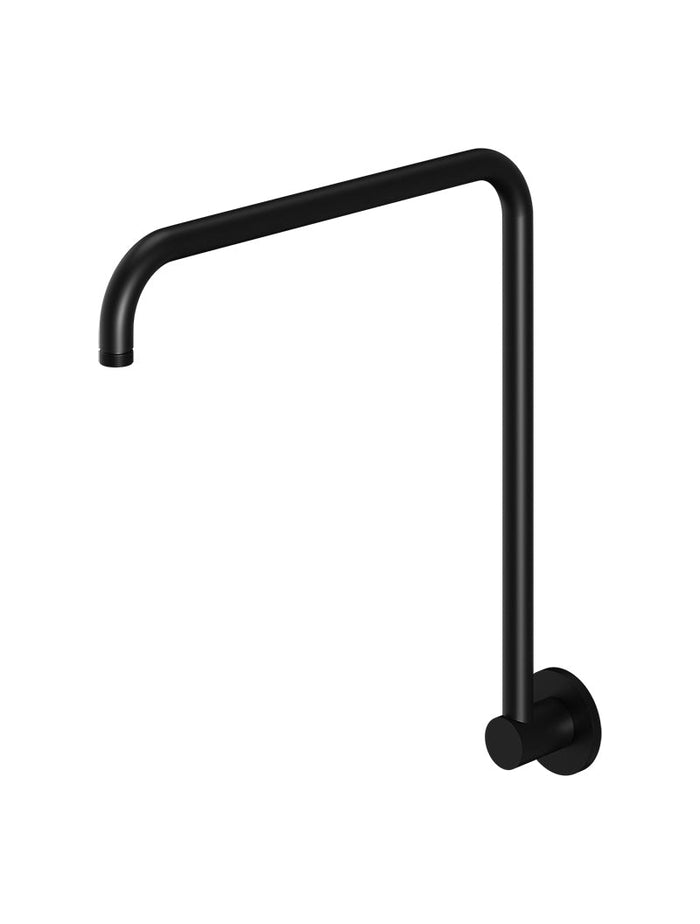 High Rise Shower Arm in Matte Black | Meir #Colour_Matte Black