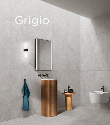 Meta Stone Porcelain Floor & Wall Tile | P4 Indoor Outdoor Tile in White, Grigio & Sand