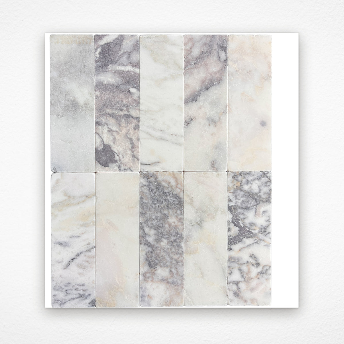 Viola Subway Marble Tile | Tumbled & Honed Natural Stone