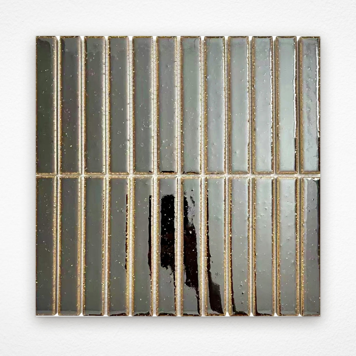 Tokyo Gloss Kit Kat Mosaic Tile 22x145 Espresso