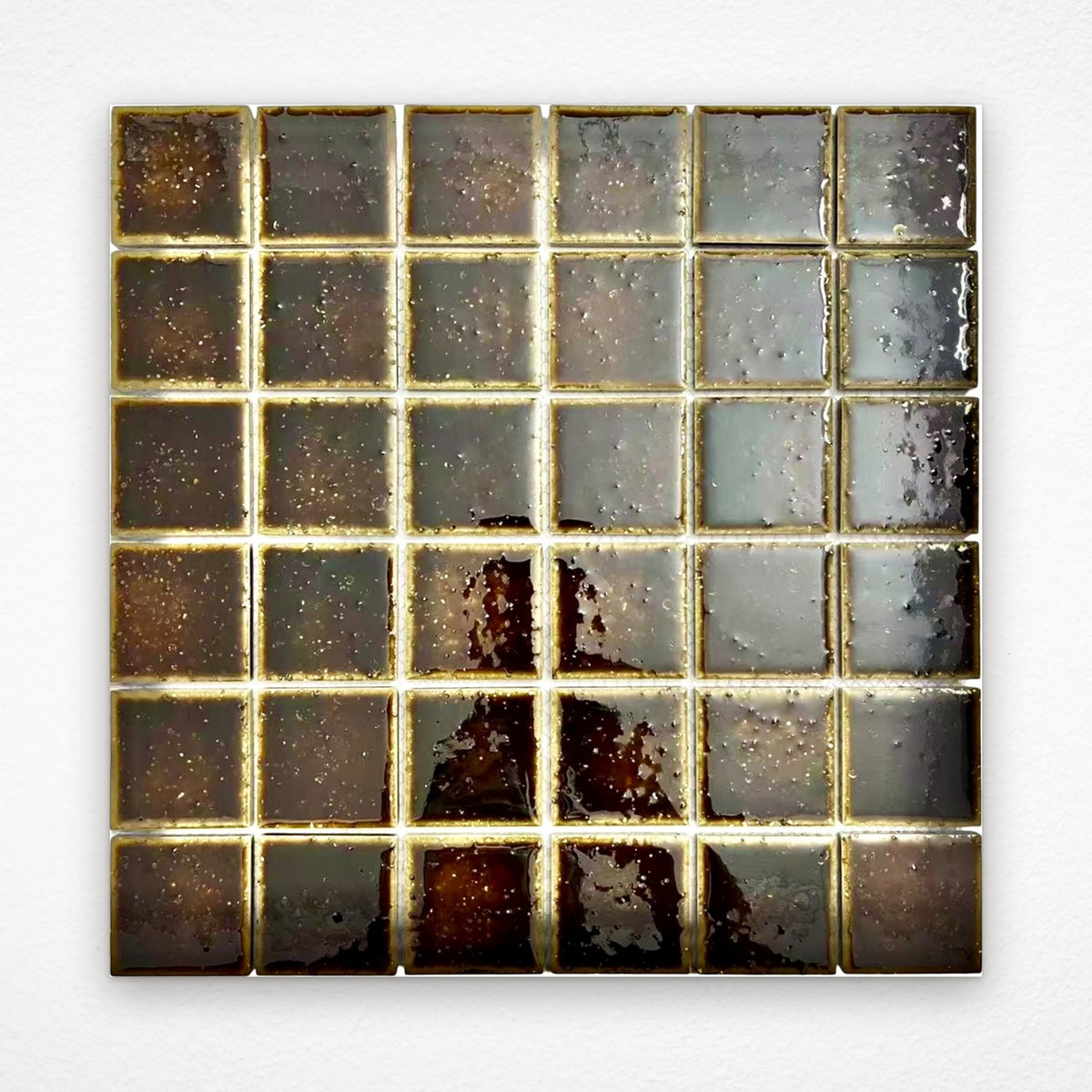 Tokyo Gloss Square Mosaic Tile 48x48 Espresso