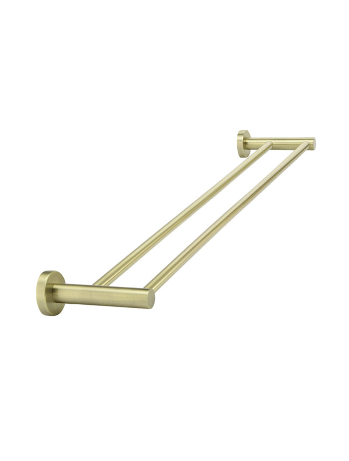 Round Double Towel Rail 600mm in Tiger Bronze | Meir #Colour_Tiger Bronze