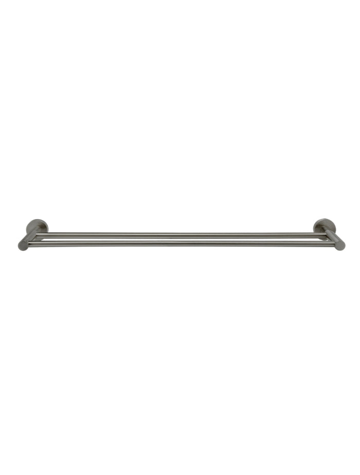 Round Double Towel Rail 600mm in Shadow | Meir #Colour_Shadow