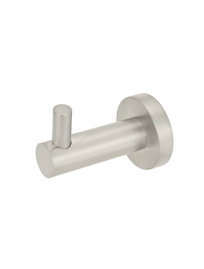 Round Robe Hook in Brushed Nickel | Meir #Colour_Brushed Nickel