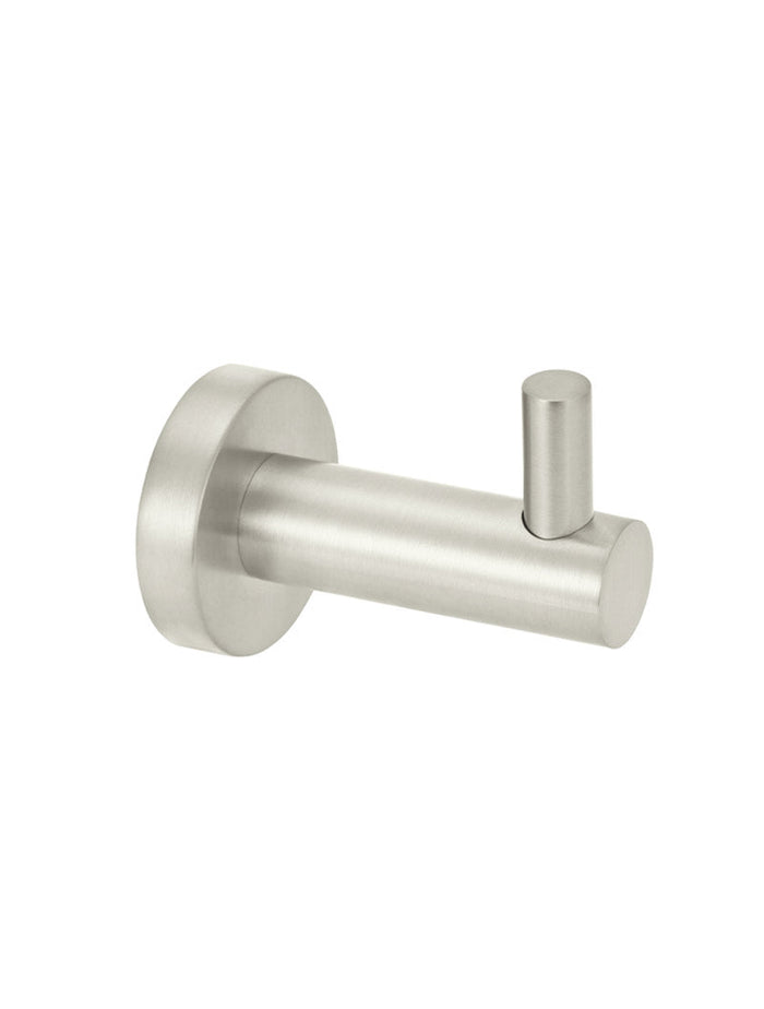 Round Robe Hook in Brushed Nickel | Meir #Colour_Brushed Nickel