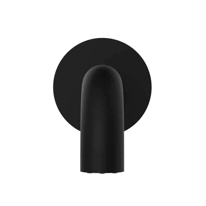 Universal Round Curved Spout 170mm in Matte Black | Meir #Colour_Matte Black