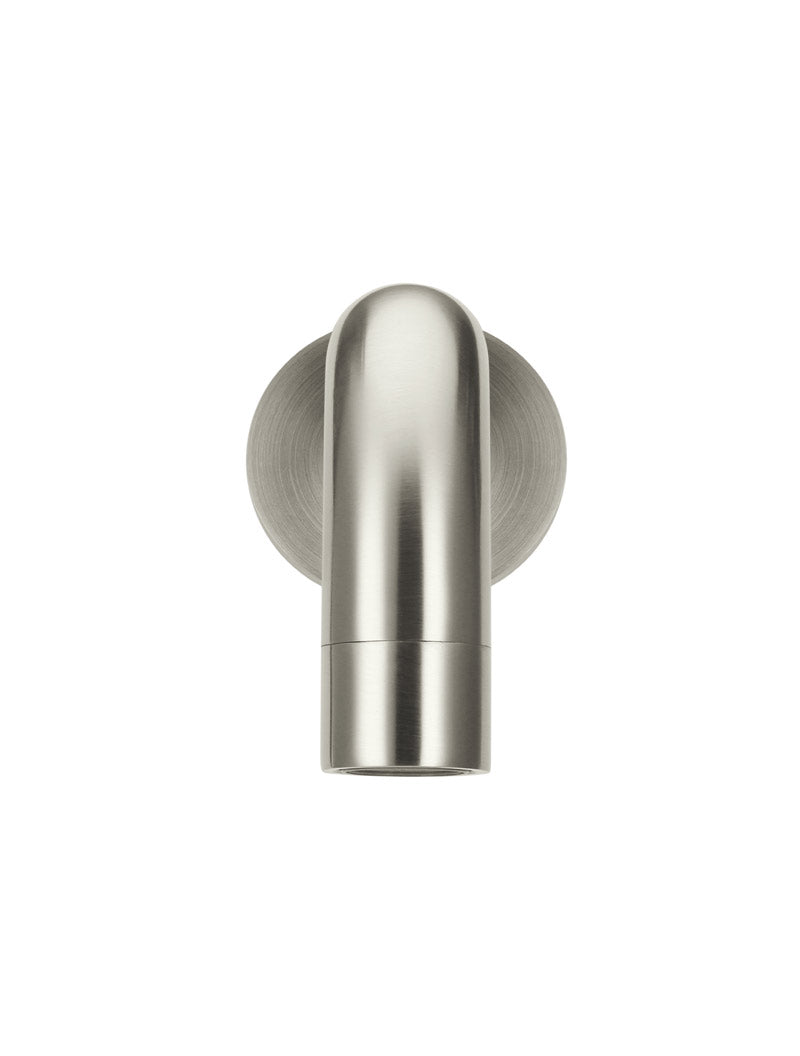 Universal Round Curved Spout in Brushed Nickel | Meir